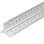 Aluminium Scale Rule 300mm-Triangle