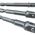 1/4 Hex, Square Drive Adaptor 3Pc Set
