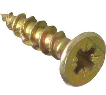 Yellow Zinc Plated Chipboard Screws