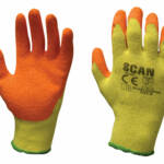 Knitshell Latex Palm Gloves Sz 9